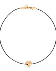 Polished Pebble Leather Pendant Necklace