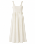 Luci Mixed Media White Dress