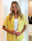 Yellow Tweed Hetty Top