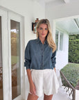 Mia Denim Top