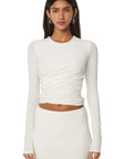 Tera Long Sleeve Tee White