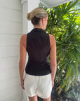 Thilda Linen Vest Black