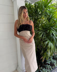 Bubble Bodice Midi Dress