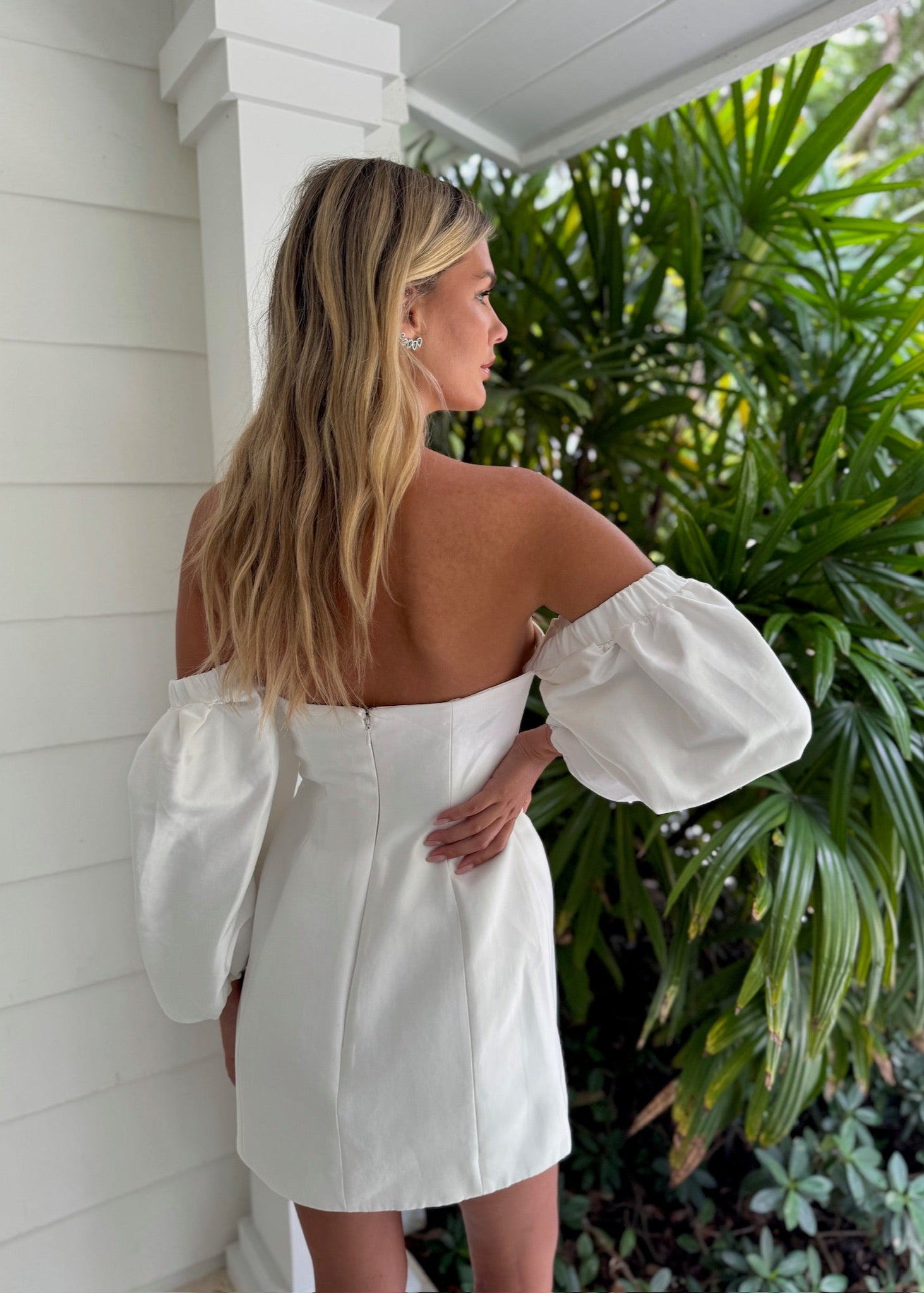 Calcite Off Shoulder Mini Dress