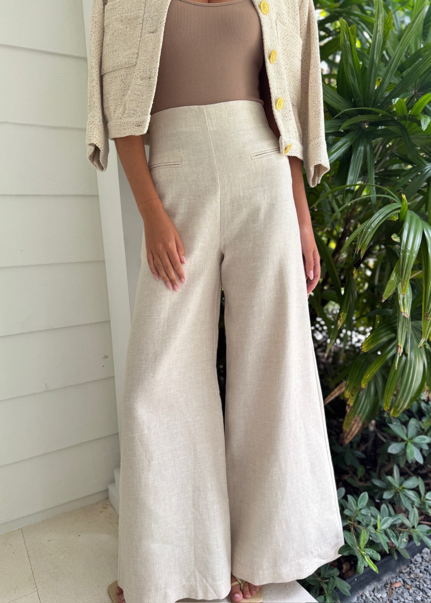Elliot High Waisted Wide Leg Pant