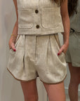 Oatmeal Linen Short