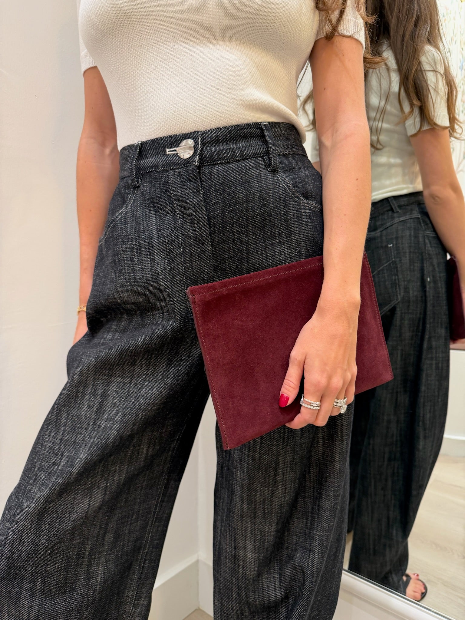 High-Waist Barrel Jean