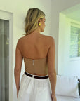 Delune Camel Crop Top