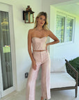 Delune Satin Pants Blush