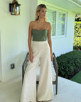 Delune Olive Crop Top