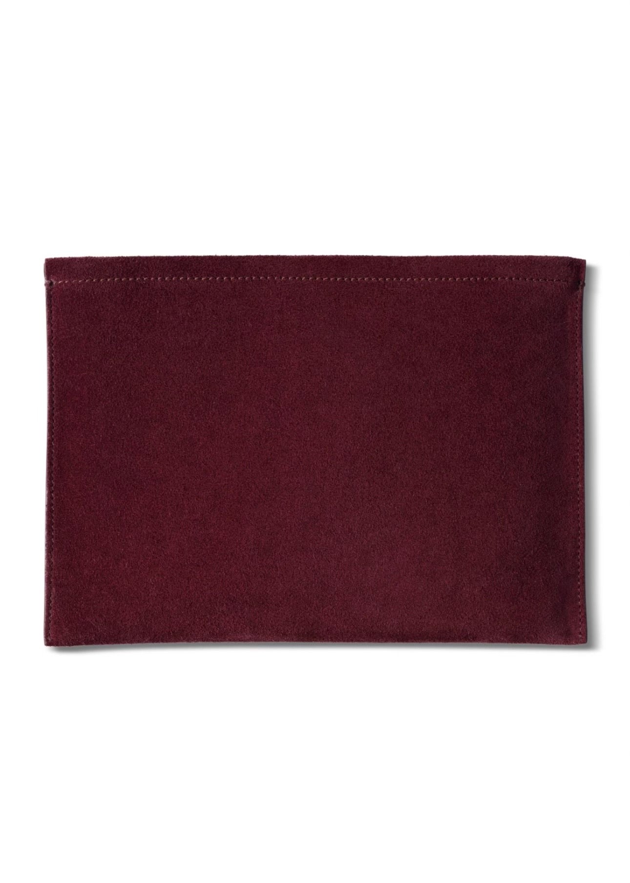 AERIN Suede Pouch Ruby