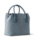 AERIN Suede Nano Weekender Bag Denim