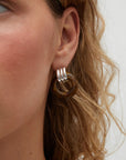 Luma Knot Earrings Silver