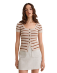 Tilly Striped Cardigan Top