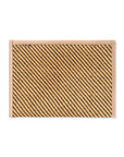 AERIN Raffia Pouch Natural Black