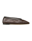 Tony Bianco Buzz Chocolate Mesh Flat
