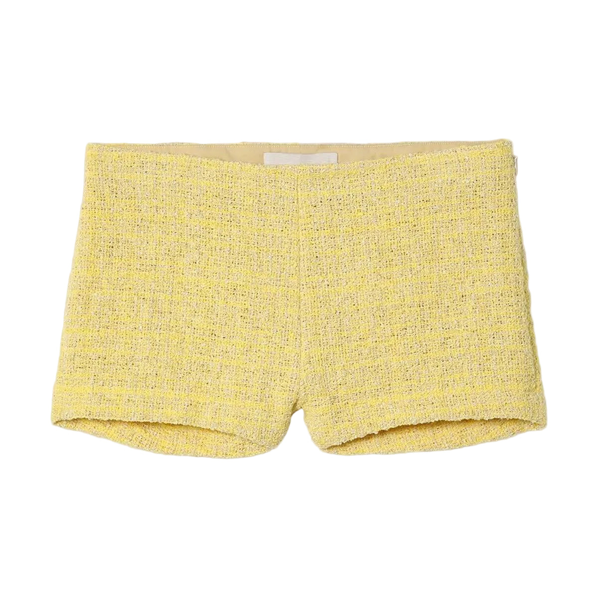 Yellow Tweed Madeline Shorts